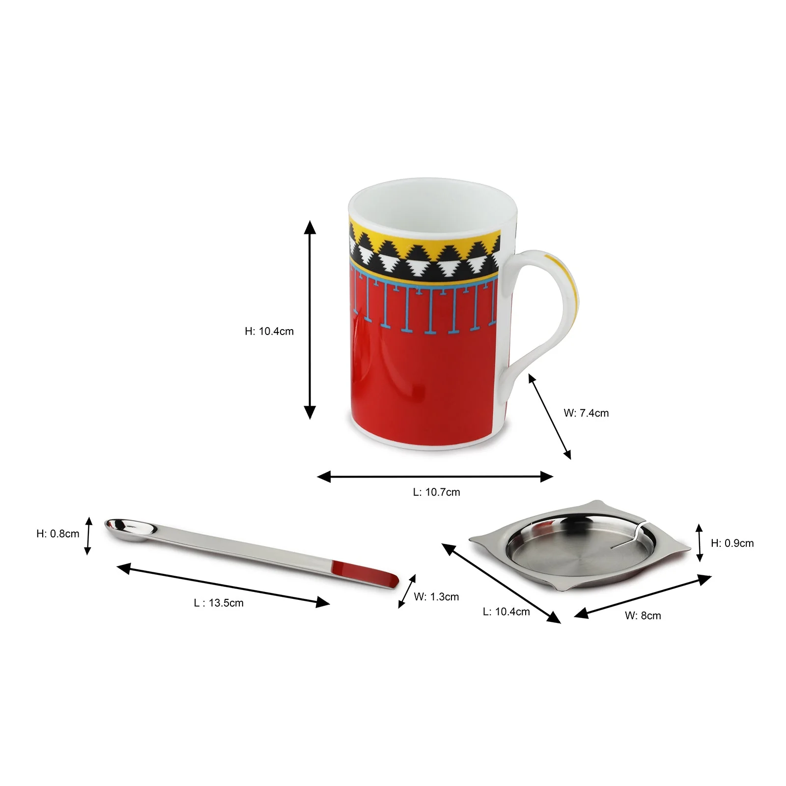 Aladdin Ceramic Mug & Stirrer | Set of 2 - Image 5