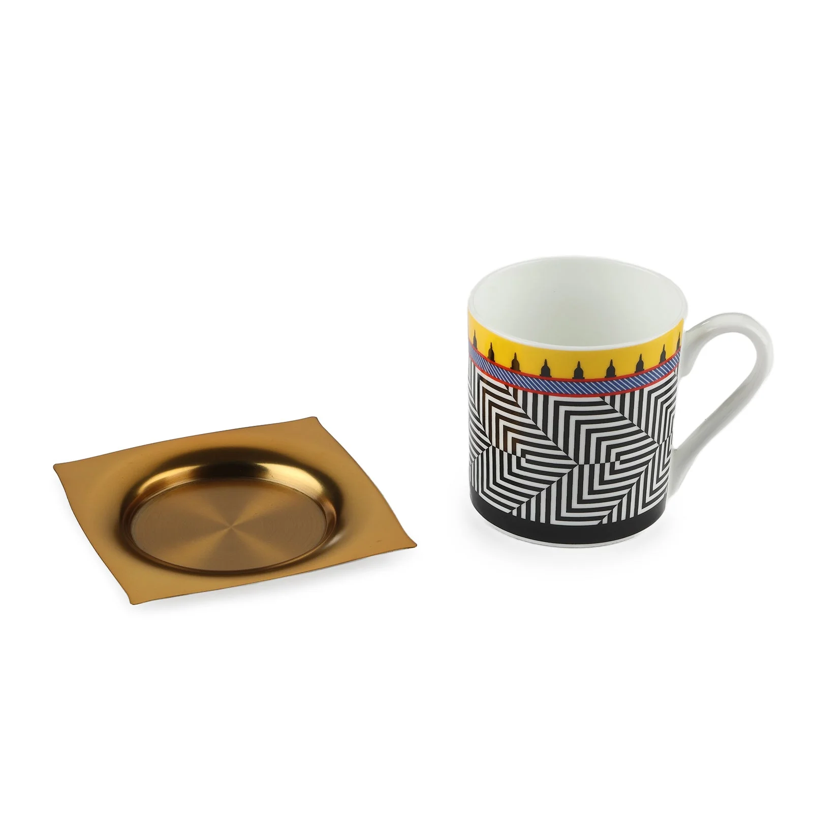 Aladdin Ceramic Cup With Saucer | Set of 2 - Image 3