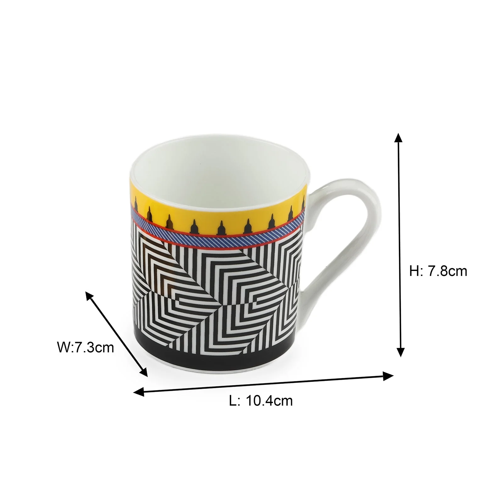 Aladdin Ceramic Cup With Saucer | Set of 2 - Image 4