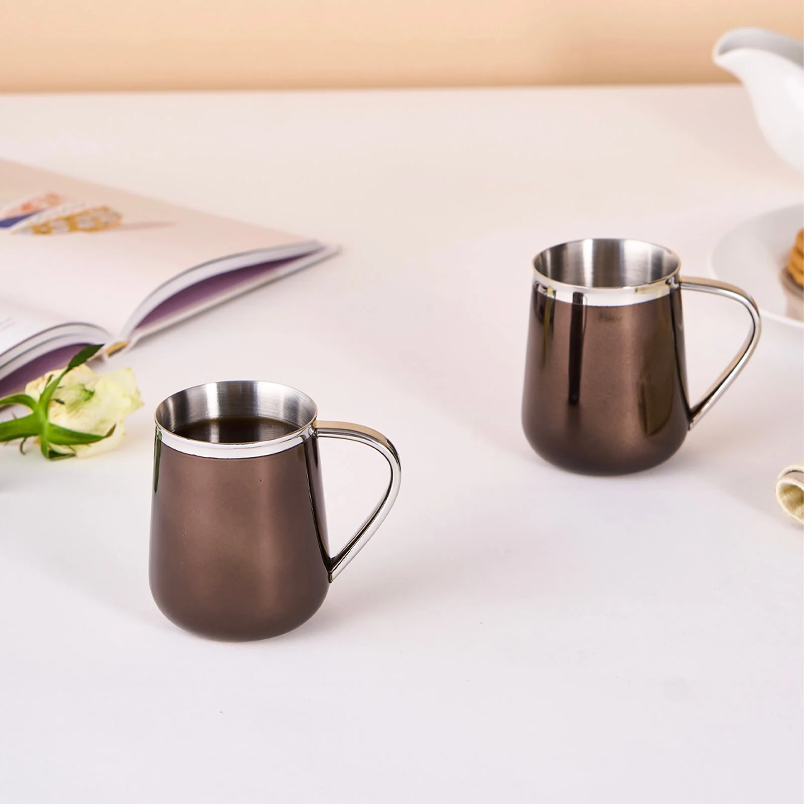 Art Deco Mug | Set of 2 | Bronze - Image 9