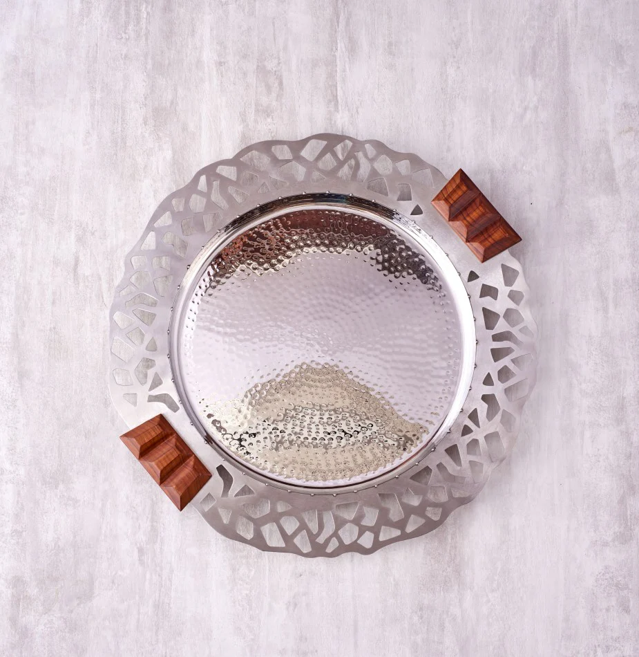 Burano Round Tray With Teak Wood - Image 4