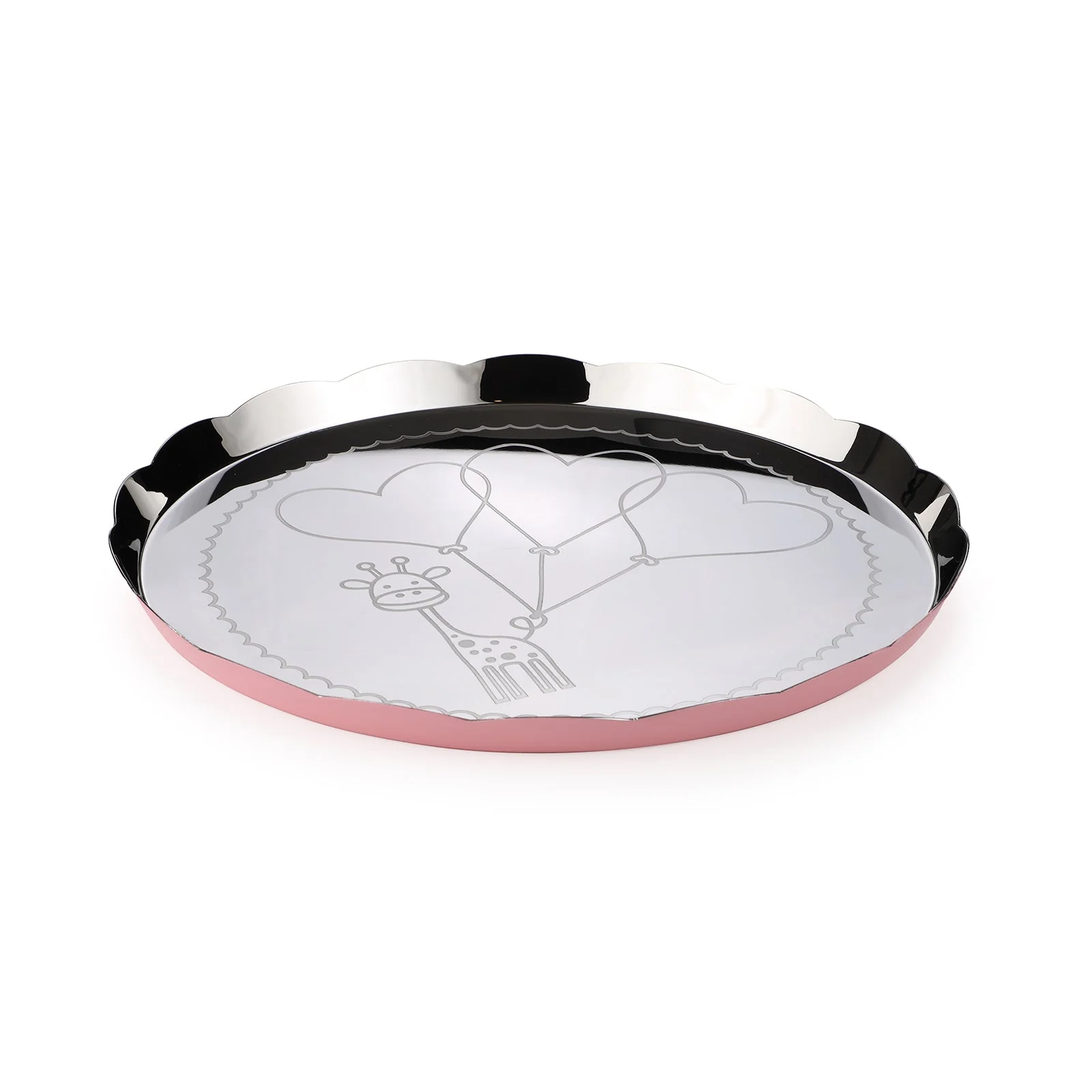 Carnival Giraffe Thali | Large | Pink - Image 3