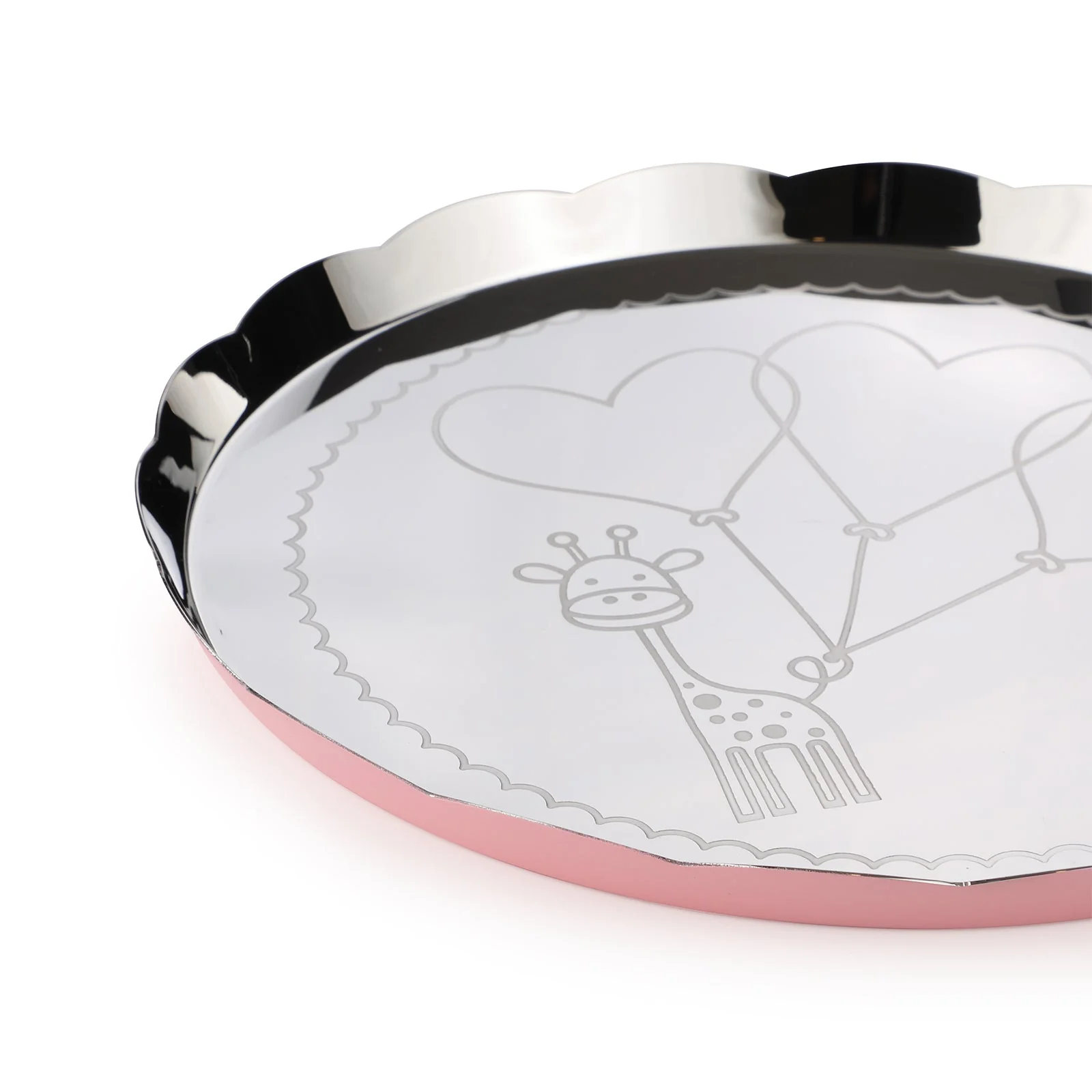 Carnival Giraffe Thali | Large | Pink - Image 9