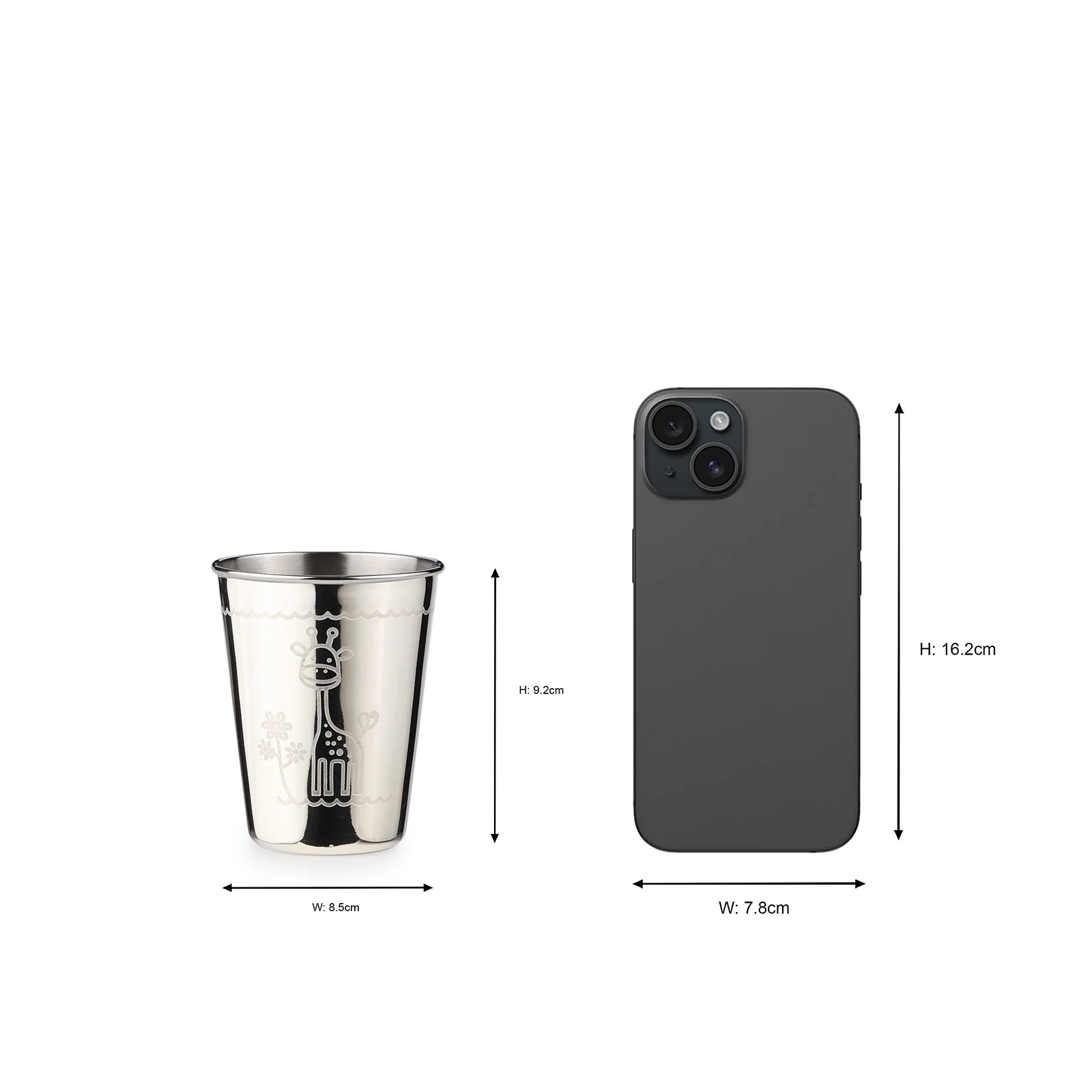Carnival Giraffe Stainless Steel Tumbler - Image 3