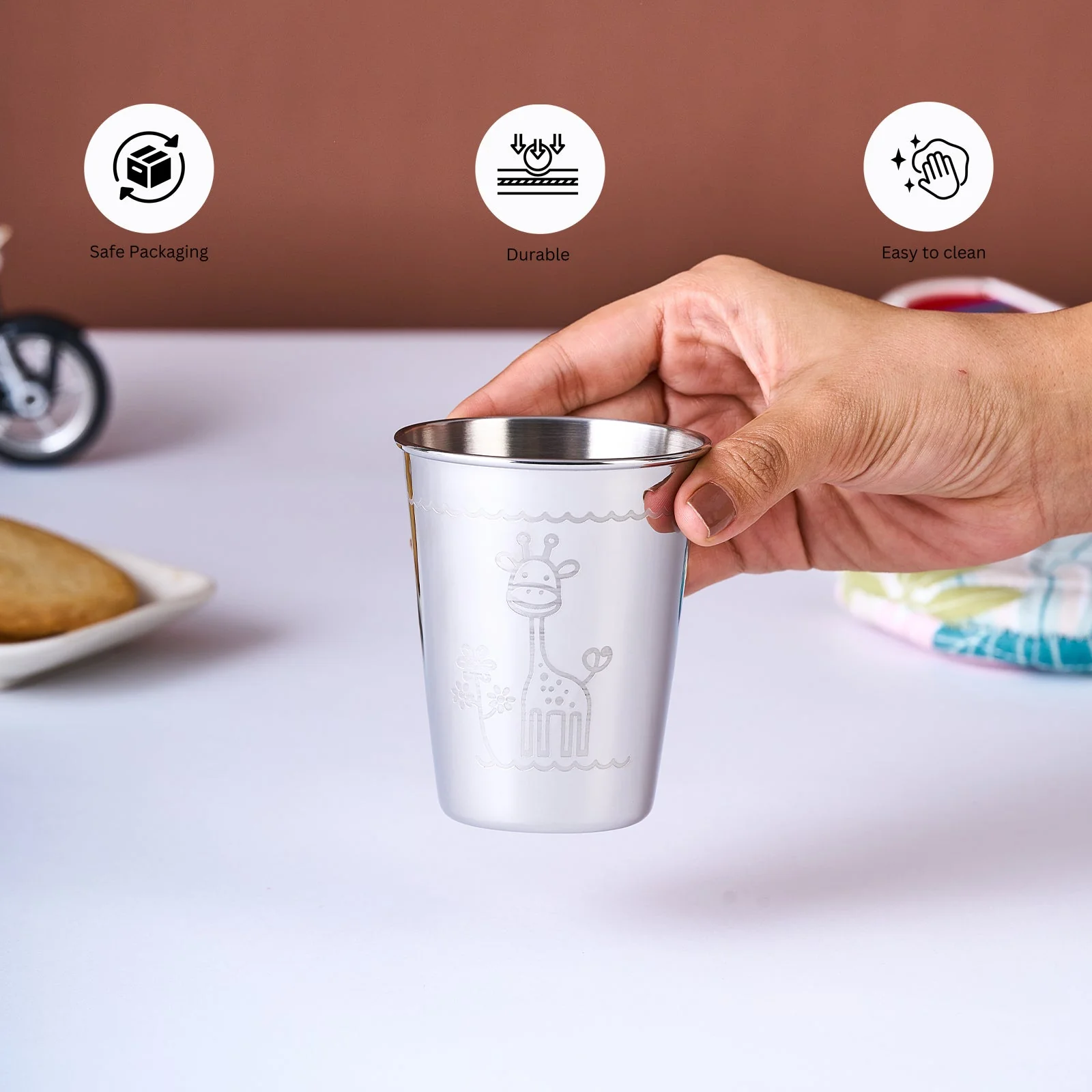 Carnival Giraffe Stainless Steel Tumbler - Image 5