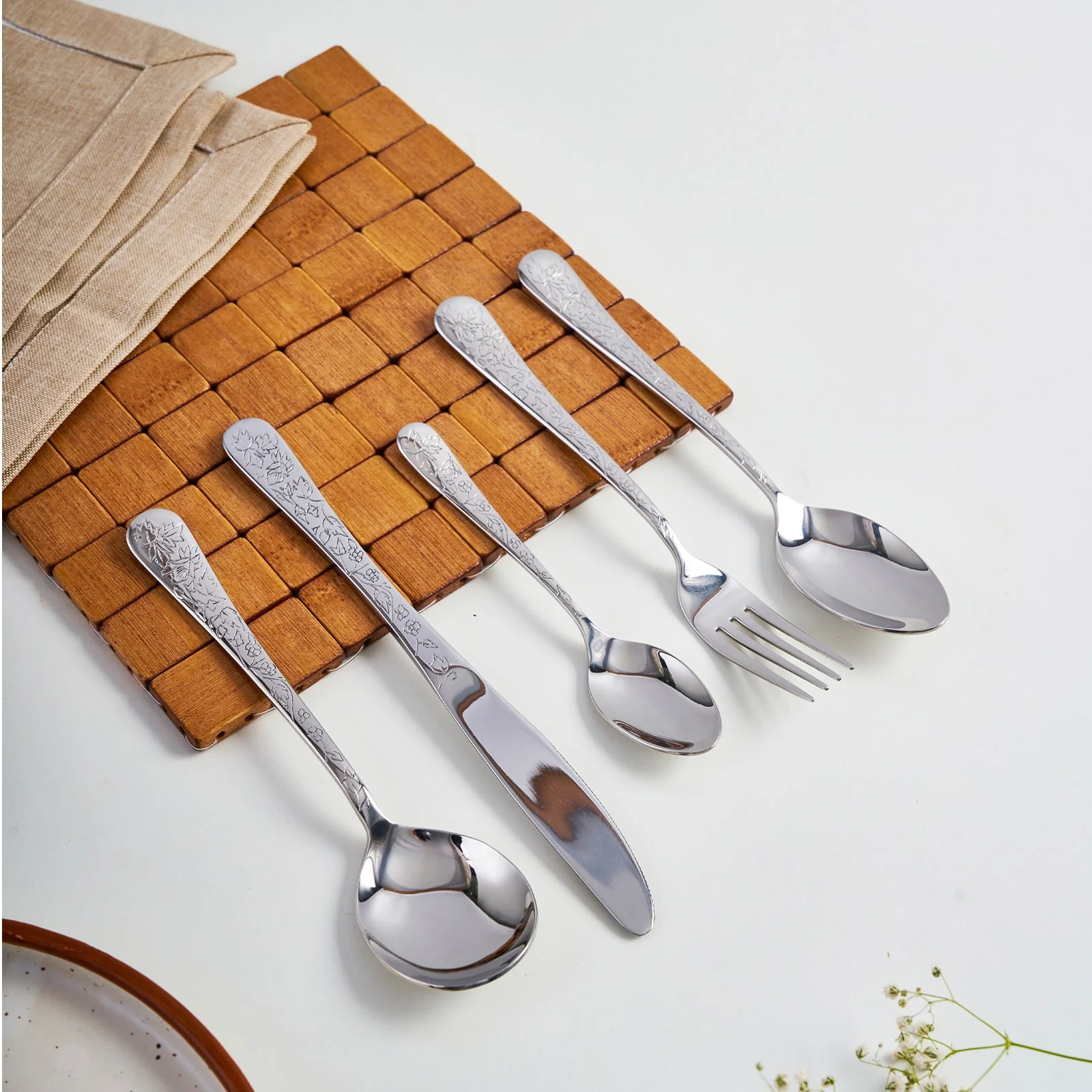 Rose Quartz Cutlery | Set of 30 - Image 6