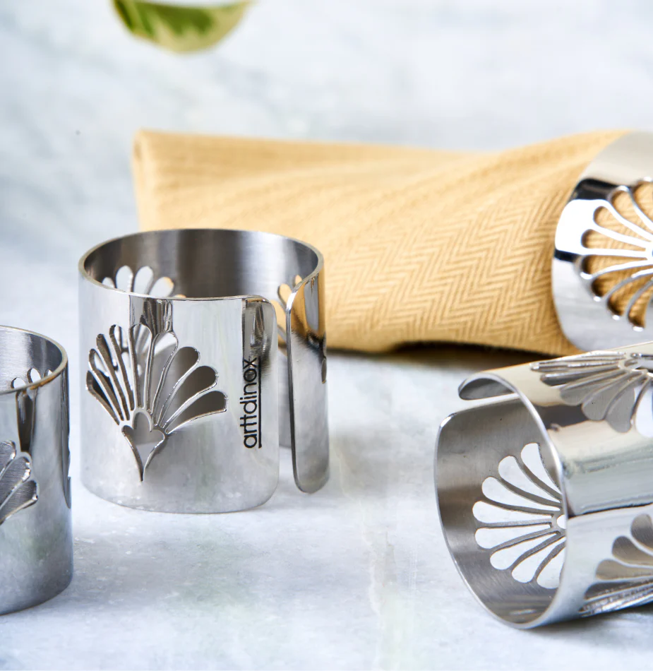 Deco Classic - Floral Napkin Rings - Image 5