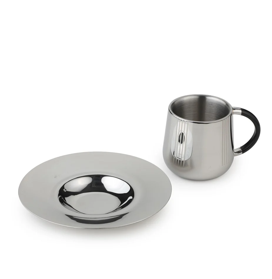 Deco Cup & Saucer | Luxury Cup Set of 2 - Image 10