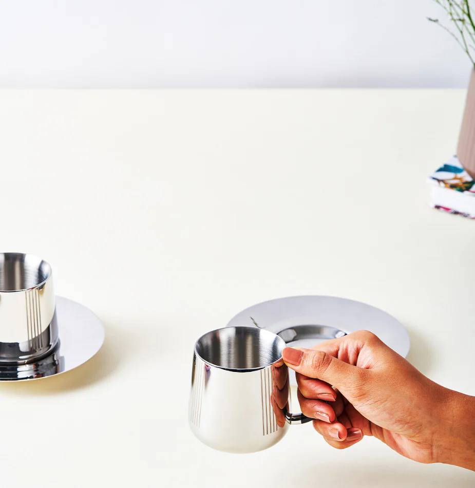 Deco Cup & Saucer | Luxury Cup Set of 2 - Image 13