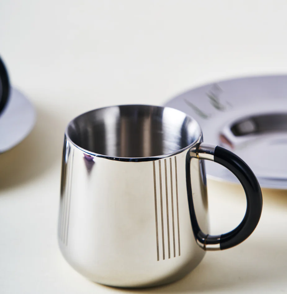 Deco Cup & Saucer | Luxury Cup Set of 2 - Image 7