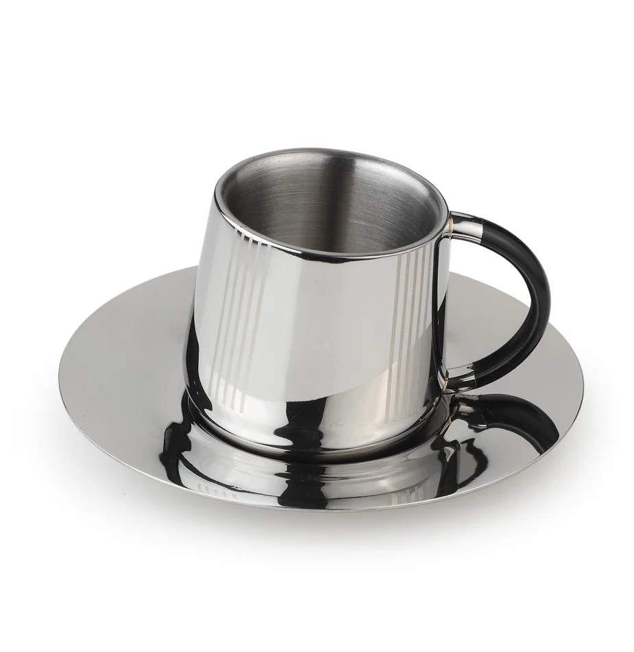 Deco Cup & Saucer | Luxury Cup Set of 2 - Image 8