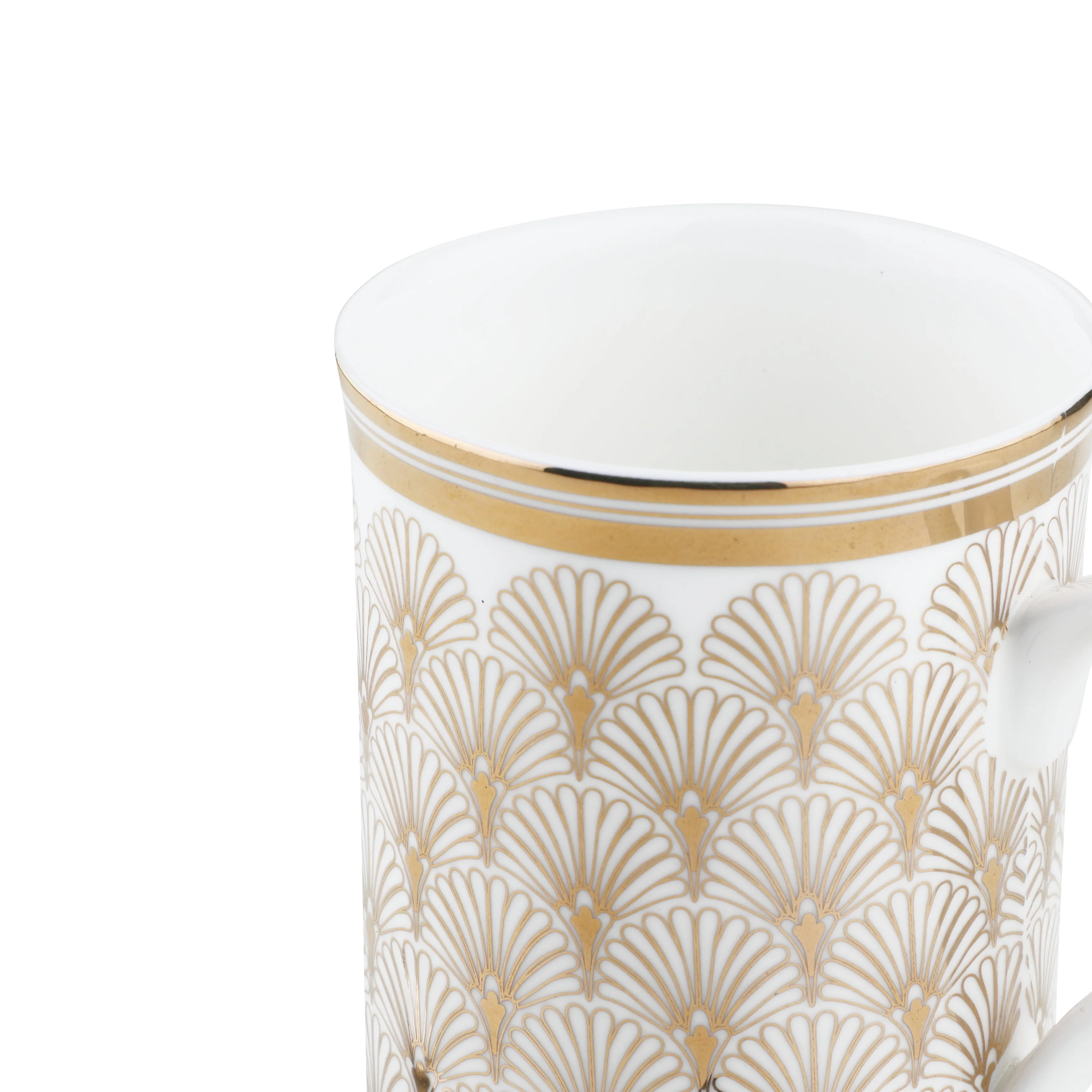 Deco Gold Mug with Stirrer | Set of 2 - Image 4