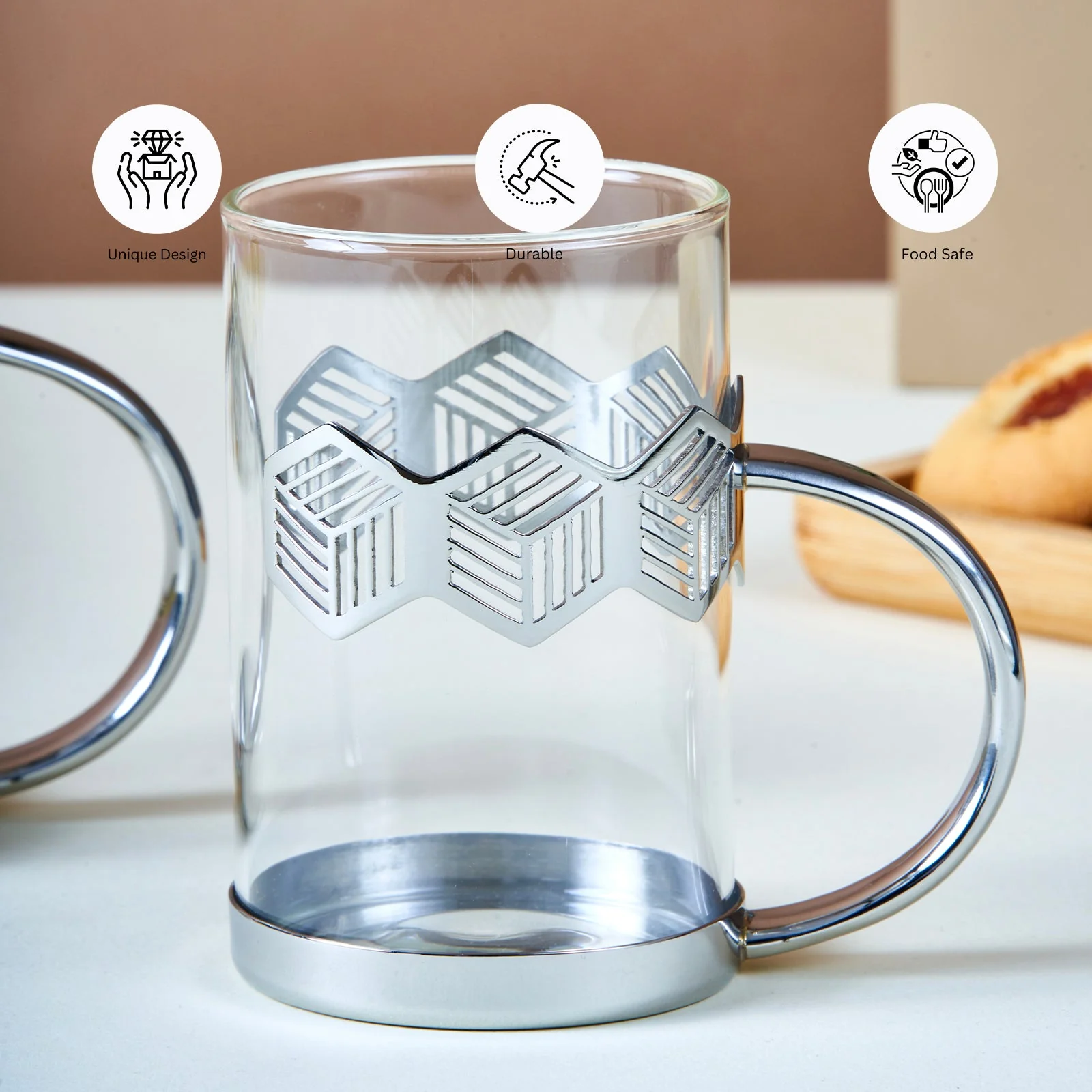 Deco Hexagon Mug | Set of 2 - Image 5