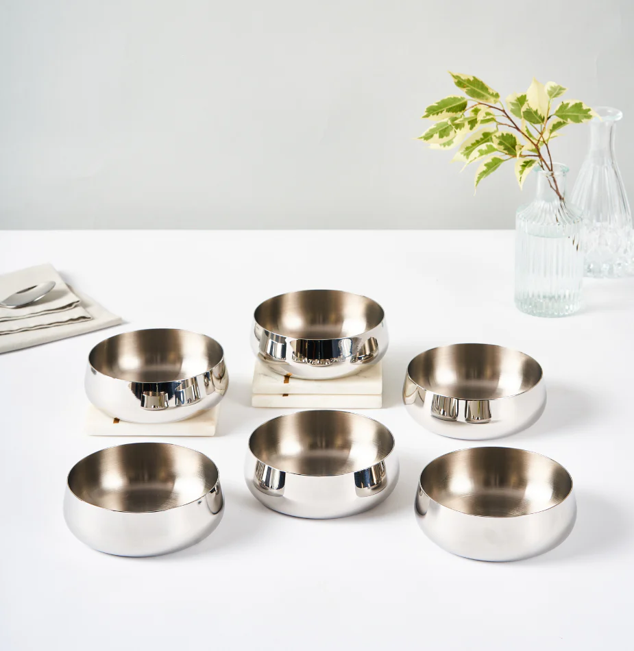 Deco Line Dahi Bhalla Luxury Katori Set | Set of 6 - Image 10
