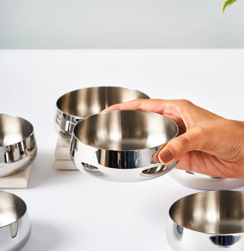 Deco Line Dahi Bhalla Luxury Katori Set | Set of 6 - Image 8