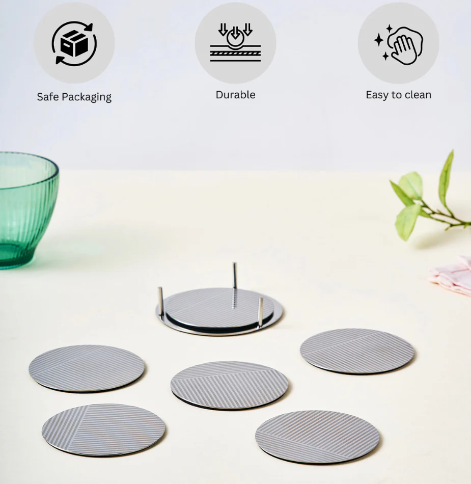 Deco Round Coaster | Set of 6 - Image 7
