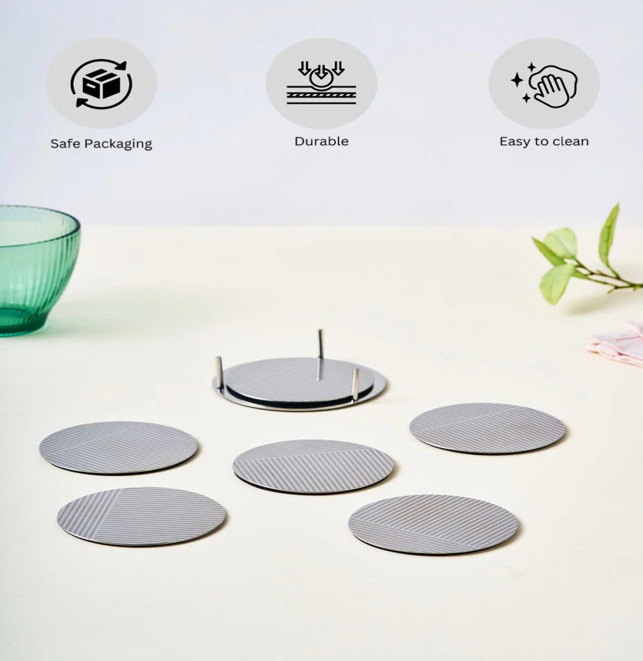 Deco Round Coaster | Set of 6 - Image 8