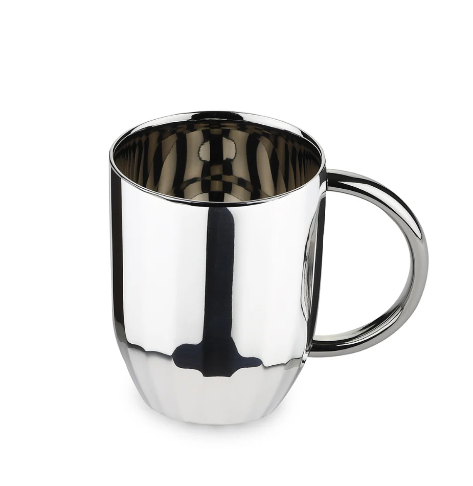 Dome Luxury Stainless Steel Coffee Mugs | Set of 2 - Image 4