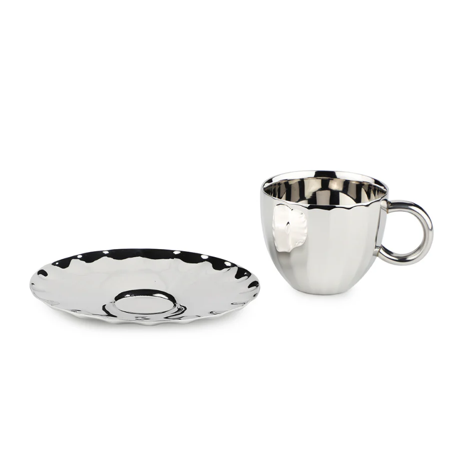 Dome Cup & Saucer | Luxury Cup Set of 2 - Image 12