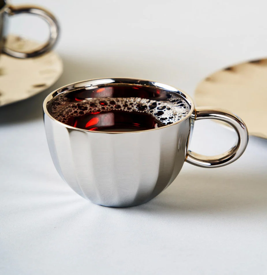 Dome Cup & Saucer | Luxury Cup Set of 2 - Image 6