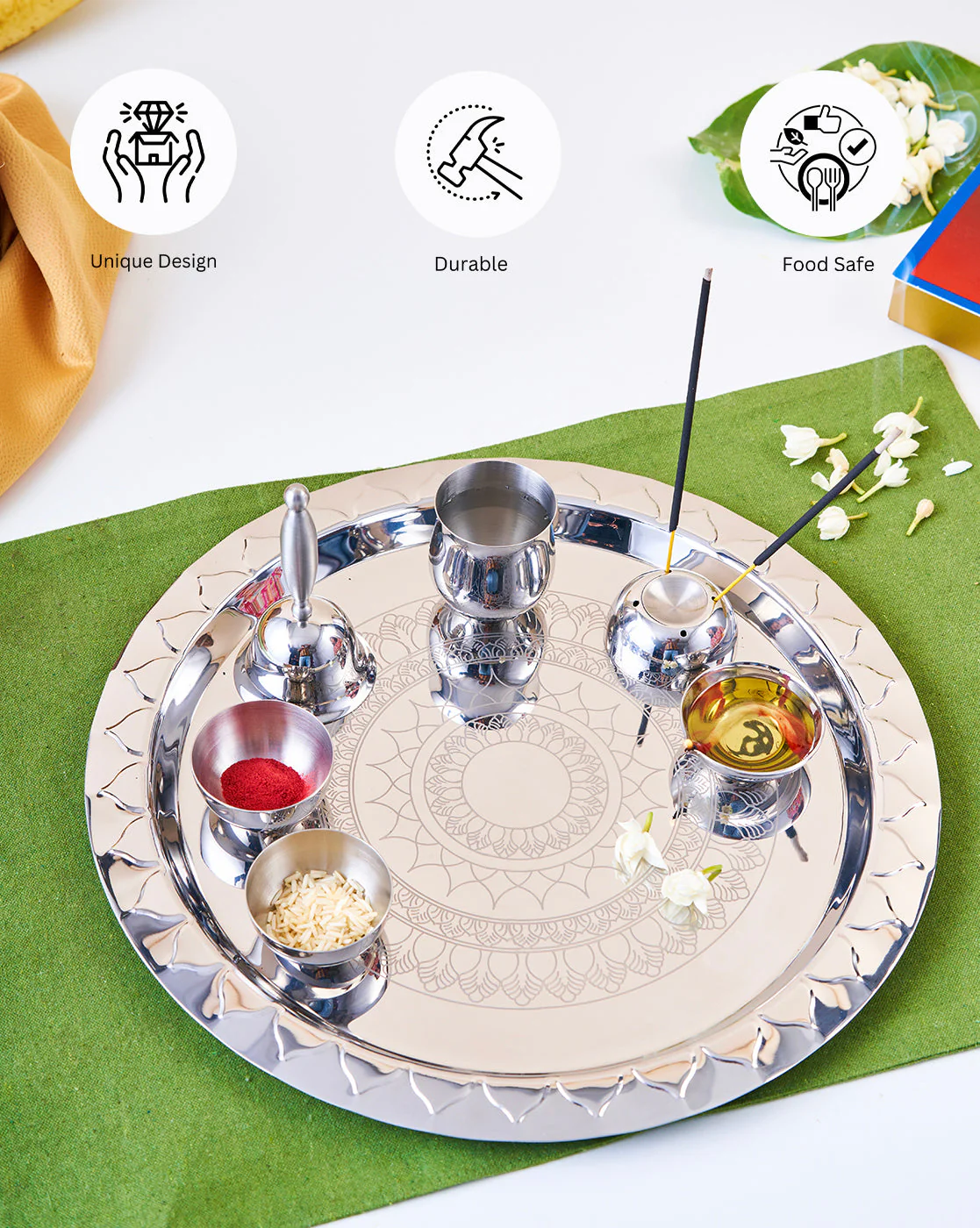 Etching Pooja Thali - Image 7