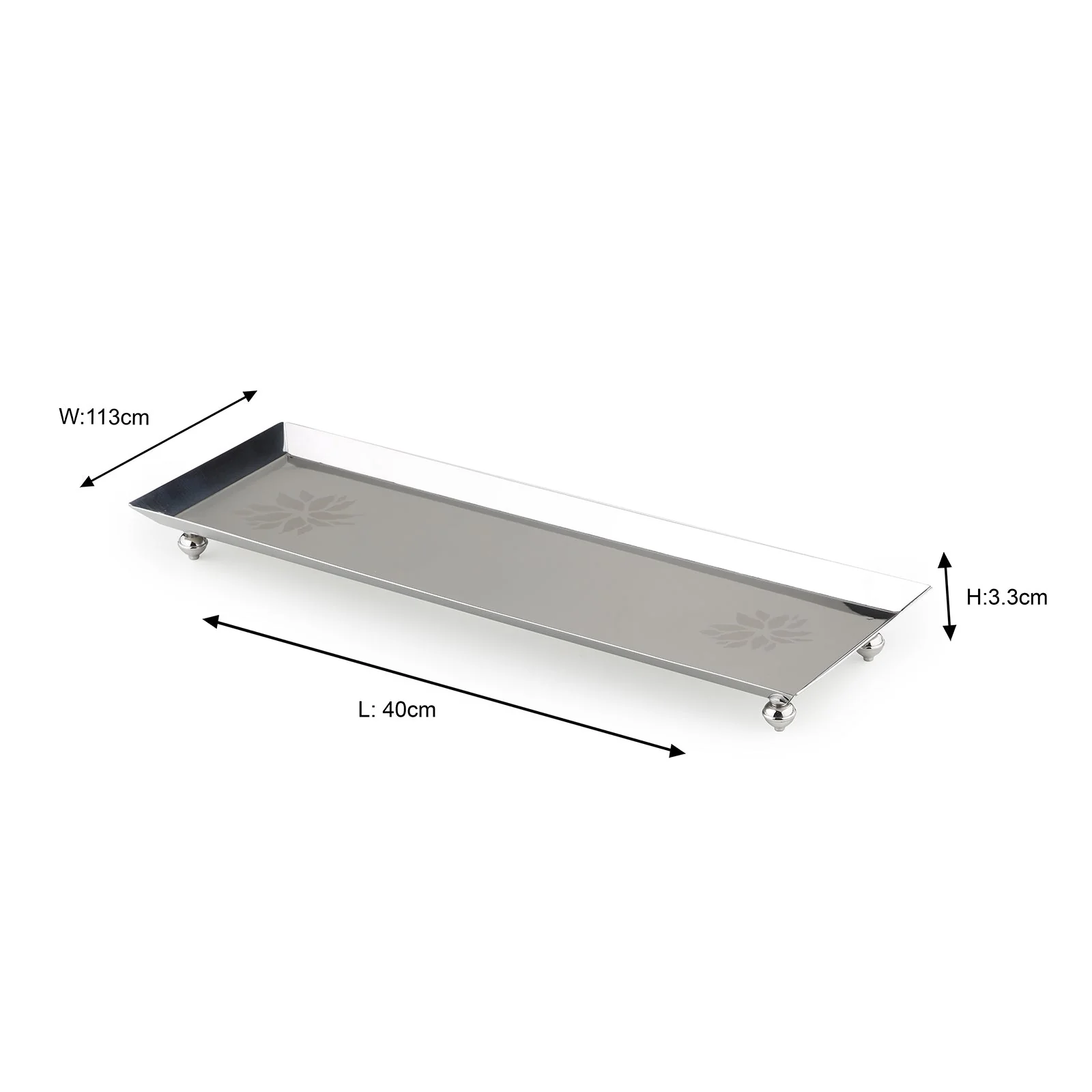 Flower Longish Platter | Large - Image 6