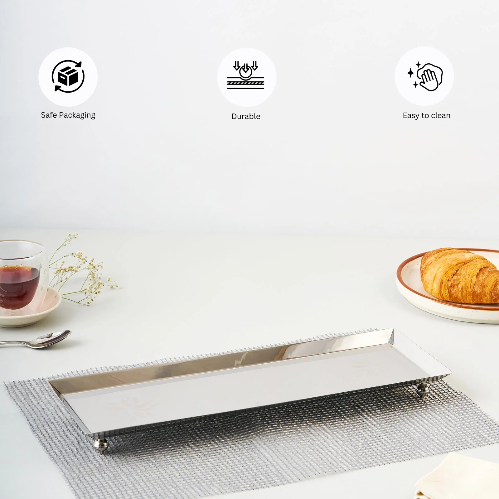Flower Longish Platter | Large - Image 7