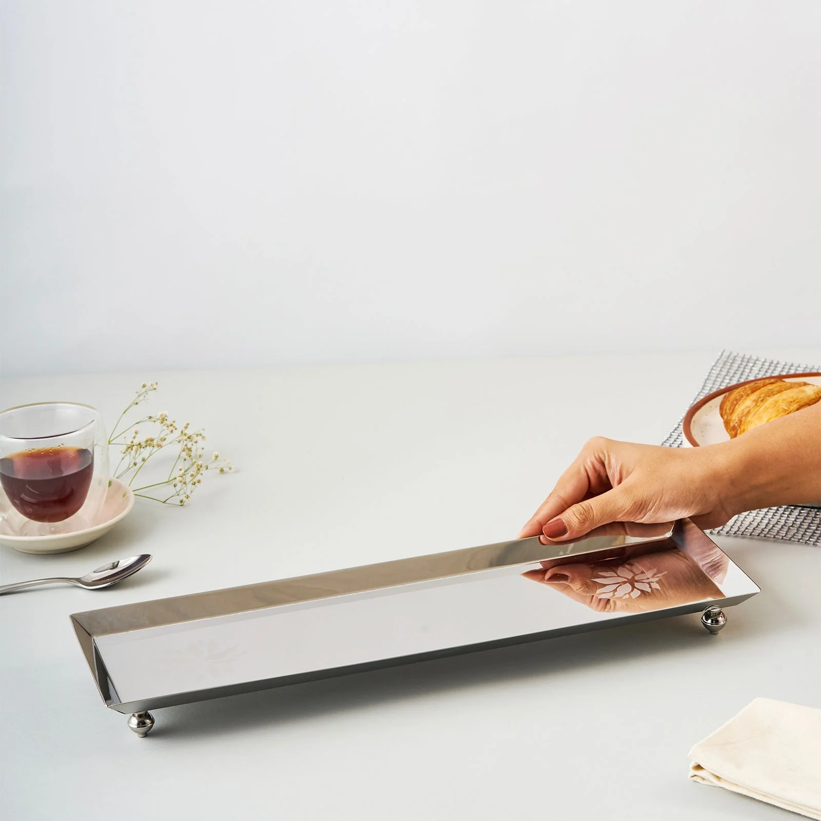 Flower Longish Platter | Large - Image 9