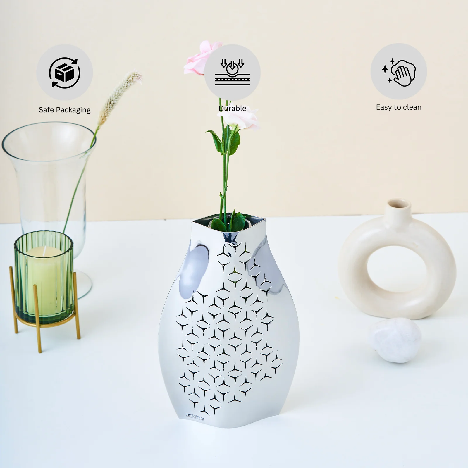 Flower Vase Trio | Home decor vases - Image 4