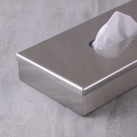 Art Deco Stainless Steel Premium Tissue Box - Image 2