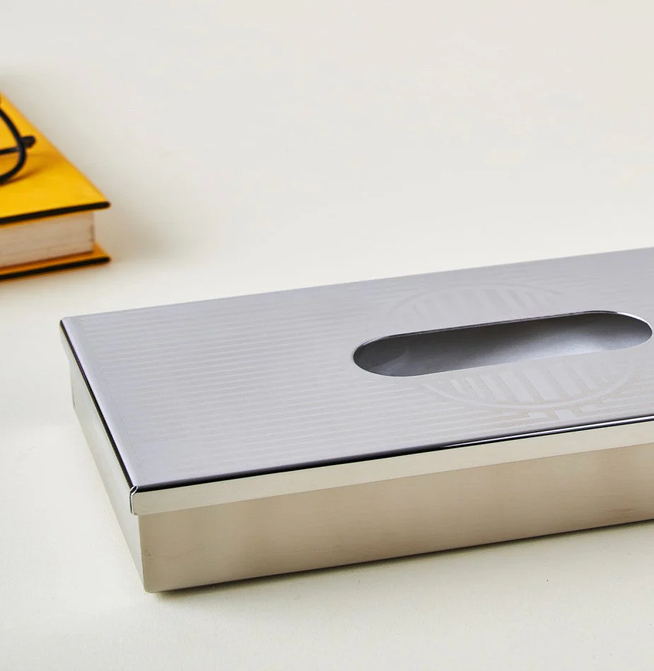 Art Deco Stainless Steel Premium Tissue Box - Image 5