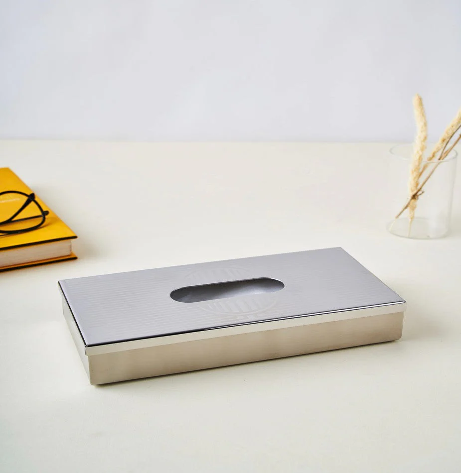Art Deco Stainless Steel Premium Tissue Box - Image 6