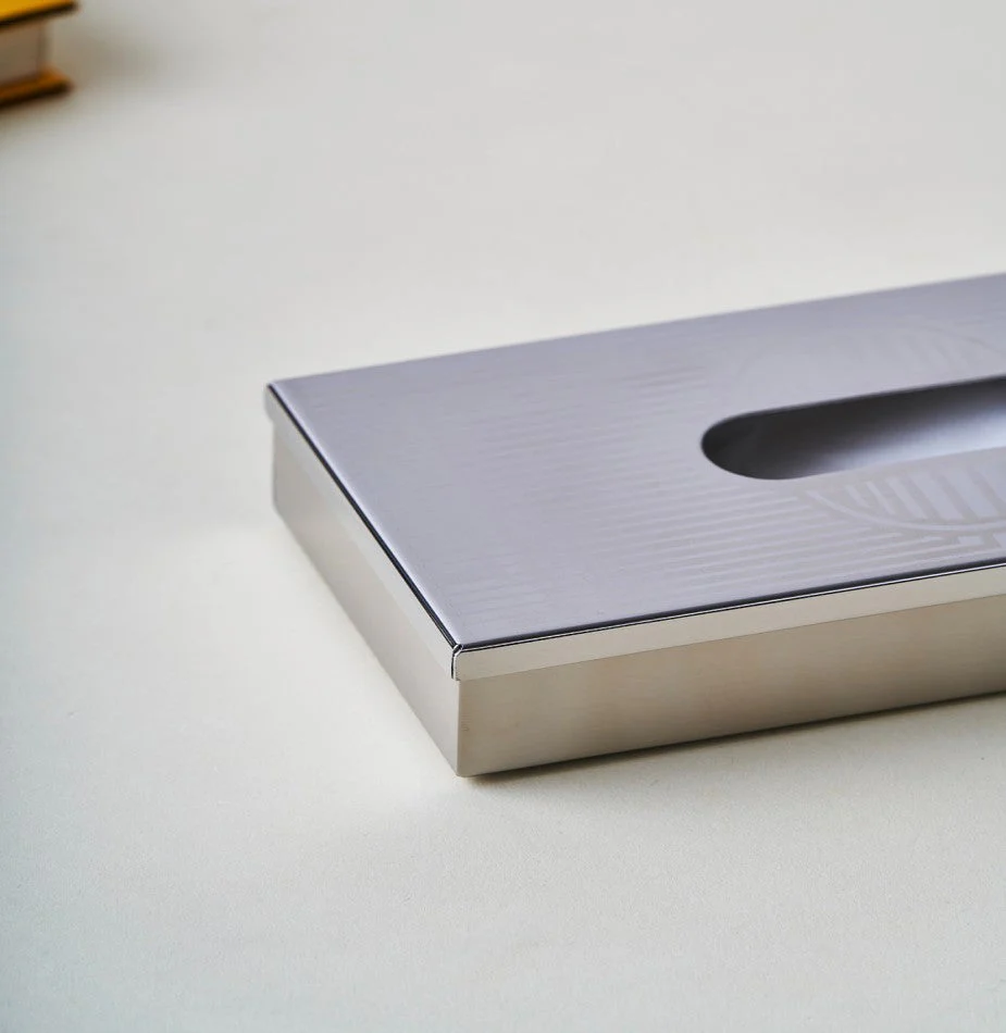 Art Deco Stainless Steel Premium Tissue Box - Image 7