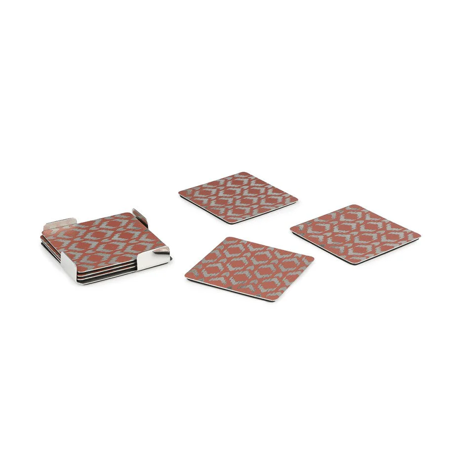 Ikat Coaster Pink | Set of 6 - Image 15