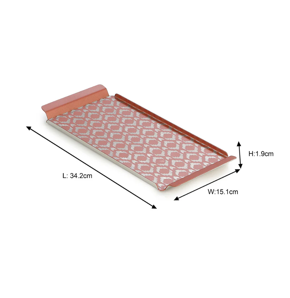 Ikat Serving Tray Pink | Large - Image 5