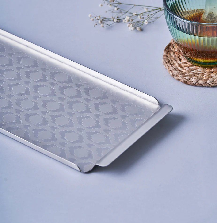 Ikat Matt Finish - Large Designer Serving Tray - Image 4
