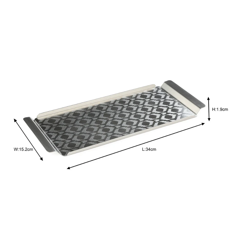Ikat Matt Finish - Large Designer Serving Tray - Image 7