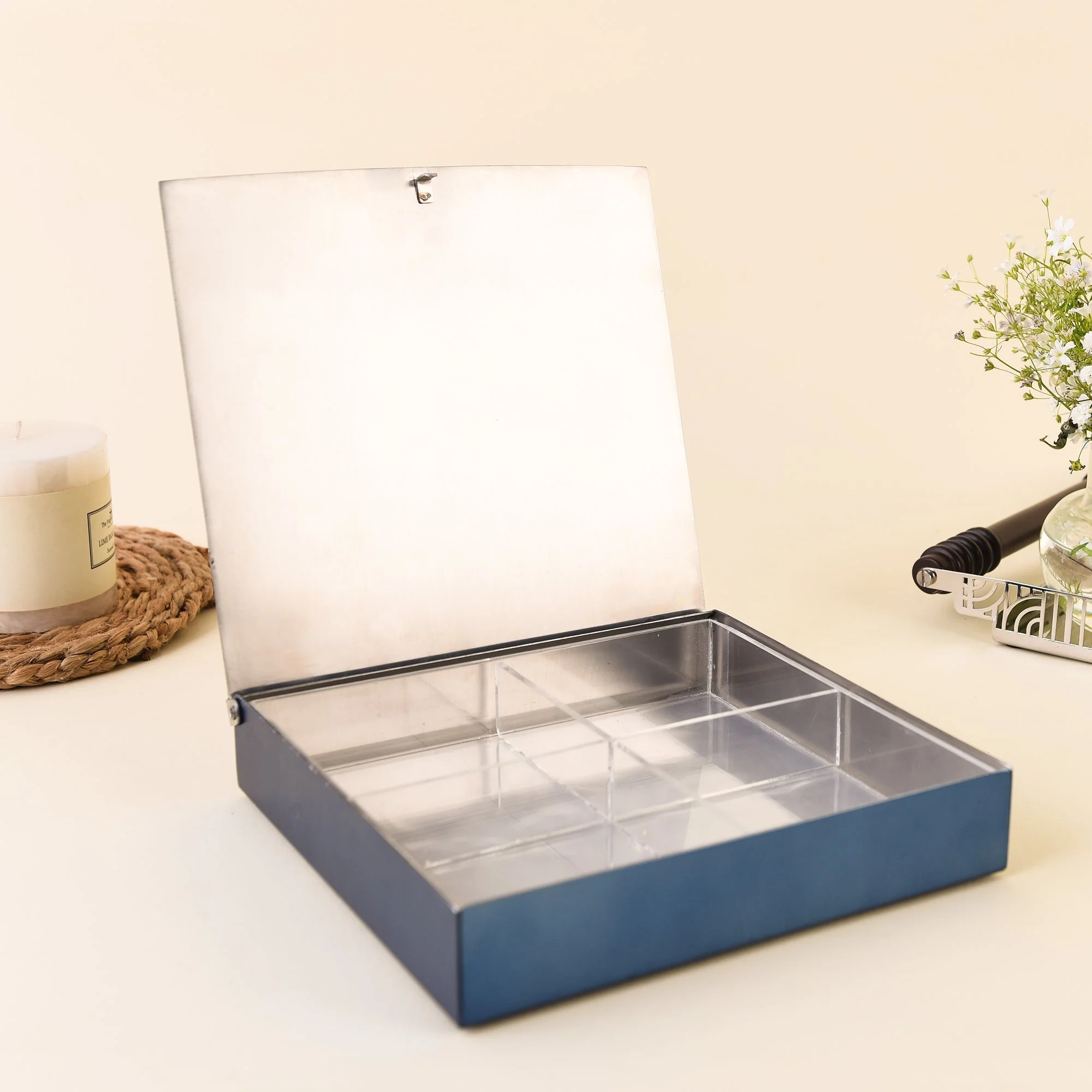 Inline Diamond Square Box | L | 200X200 | Blue - Image 4