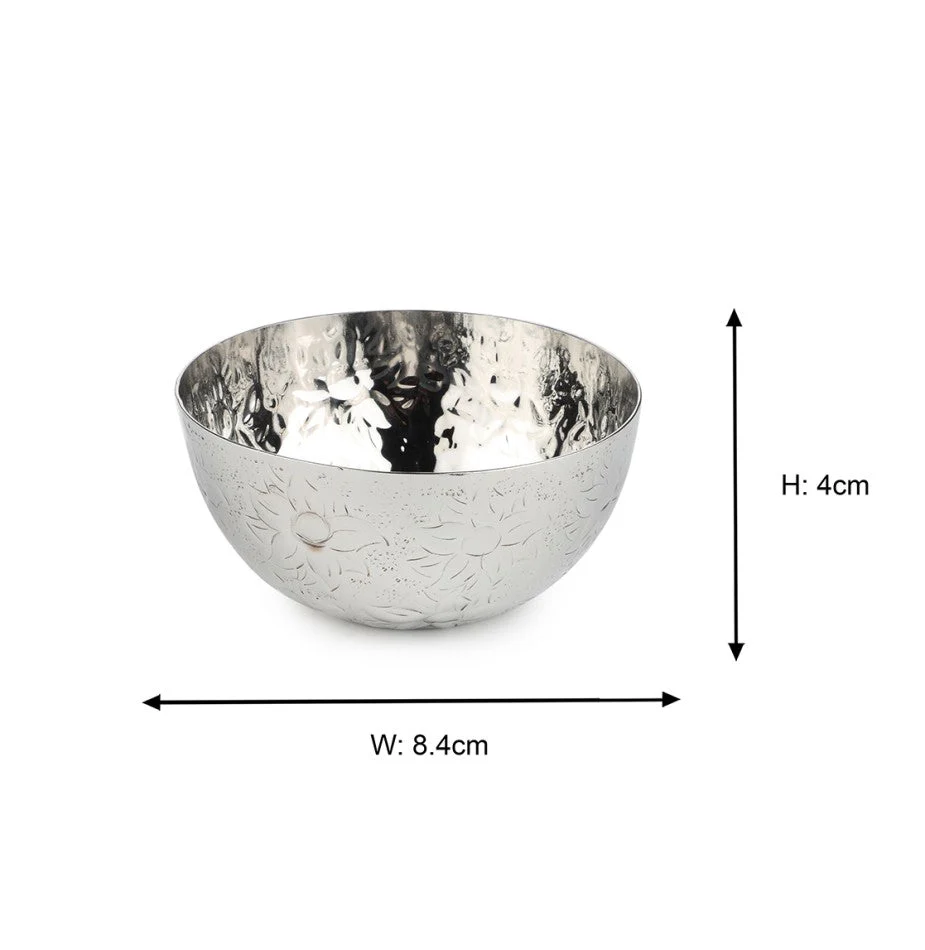Rose Quartz Stainless Steel Katori | Set of 12 - Image 5