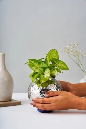 Leaf Vase Large – Elegant Stainless Steel Home Decor - Image 4