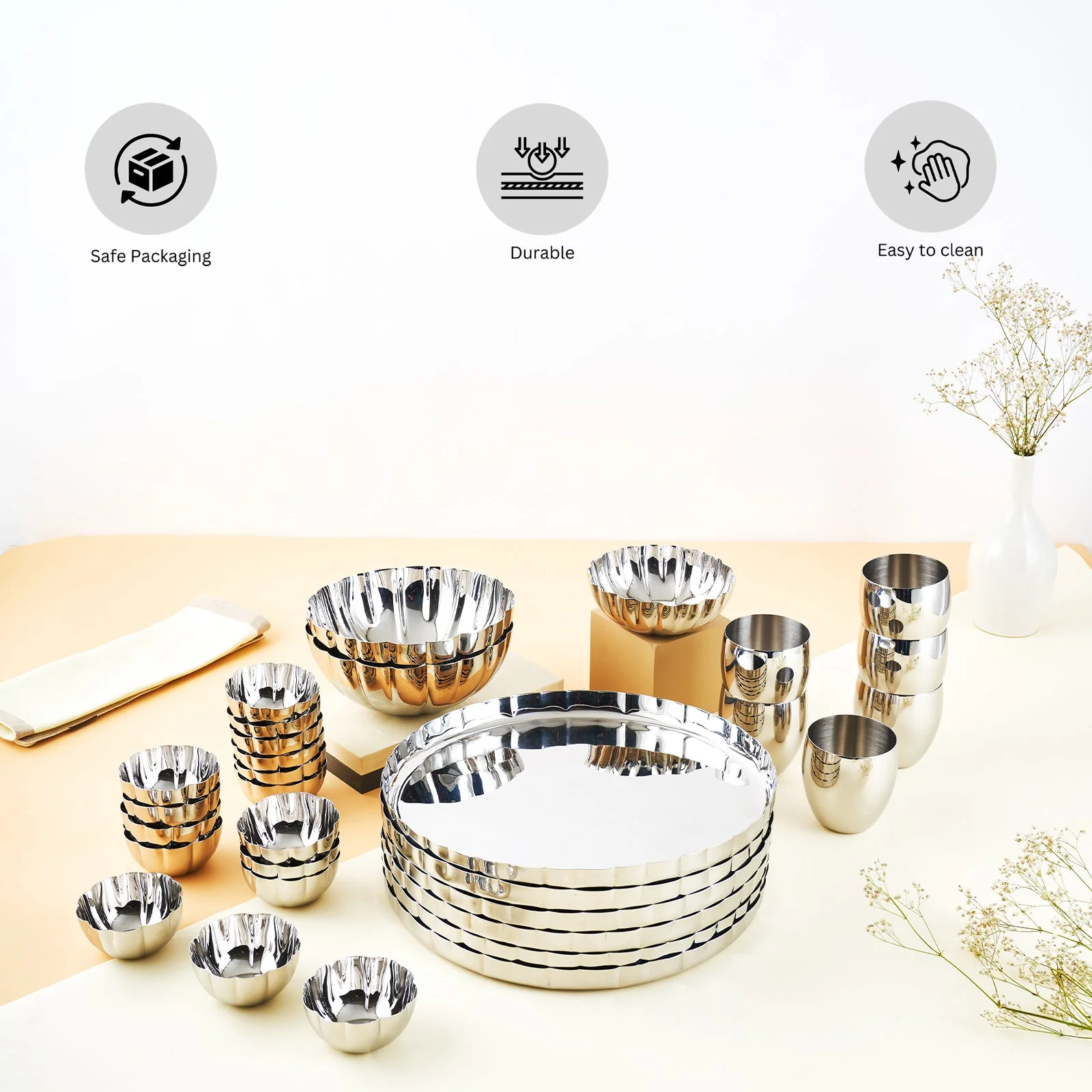 Mushroom Collection Luxury Dinner Set | Set of 33 - Image 3
