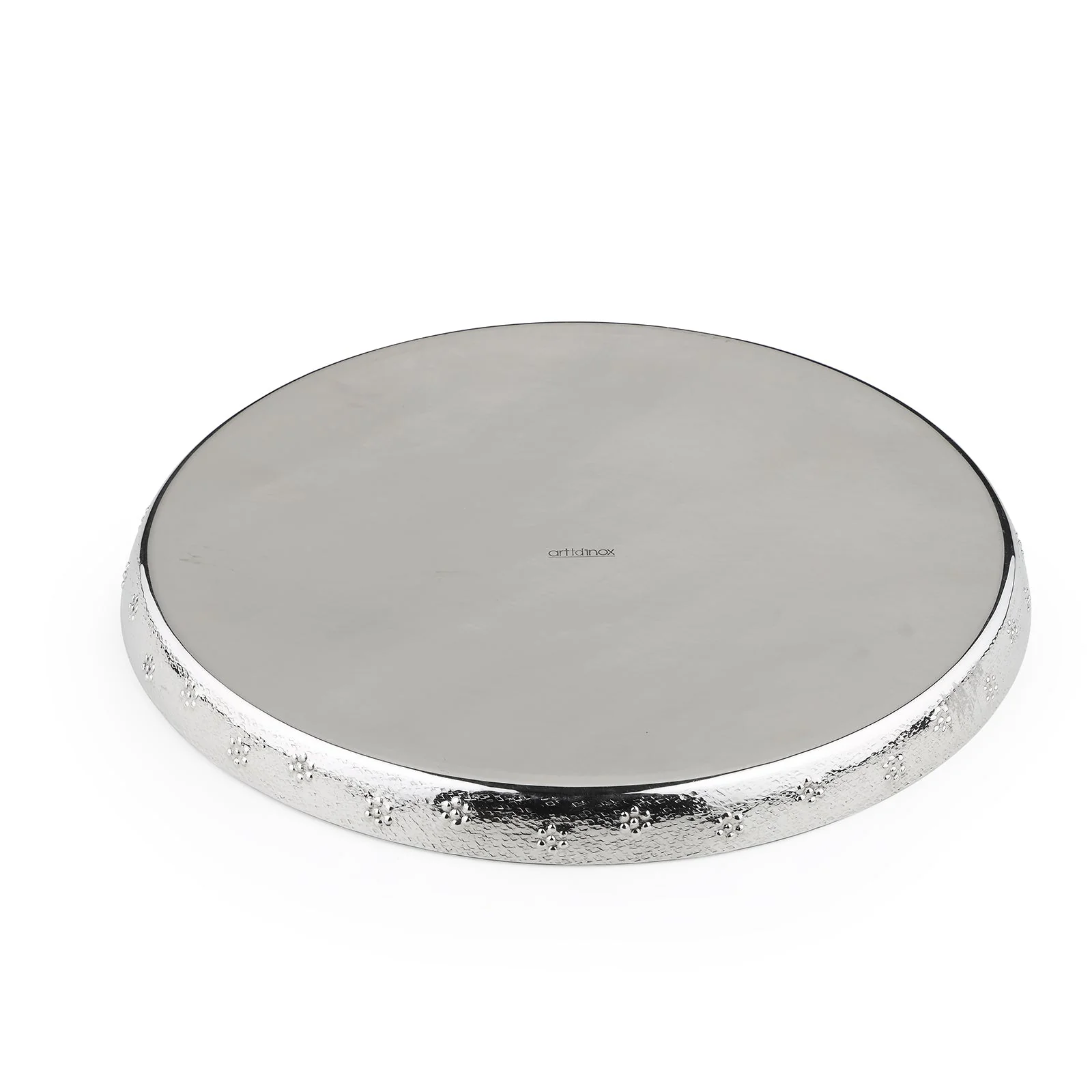 Polka Thali With Texture & Flower Dots - Image 10