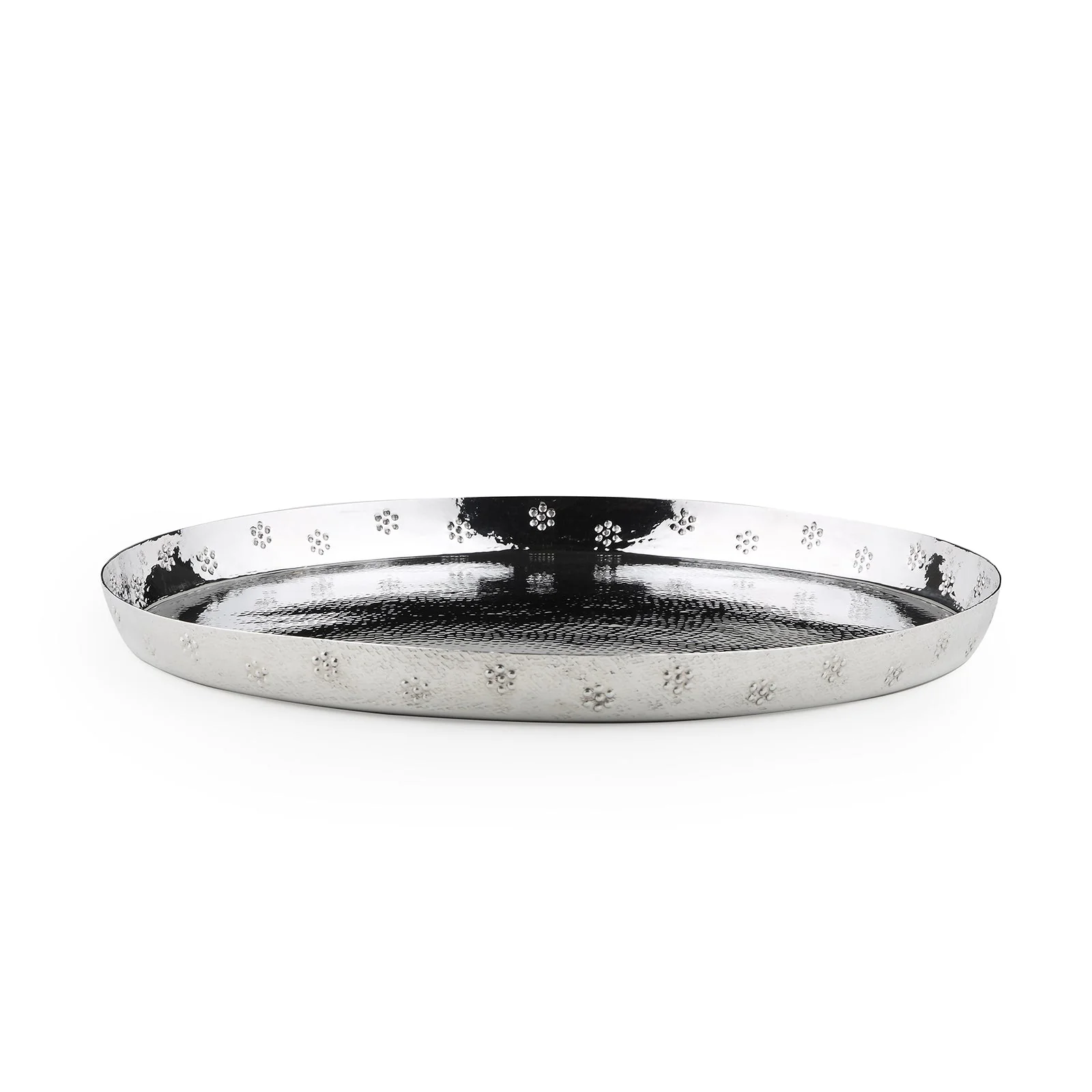 Polka Thali With Texture & Flower Dots - Image 7