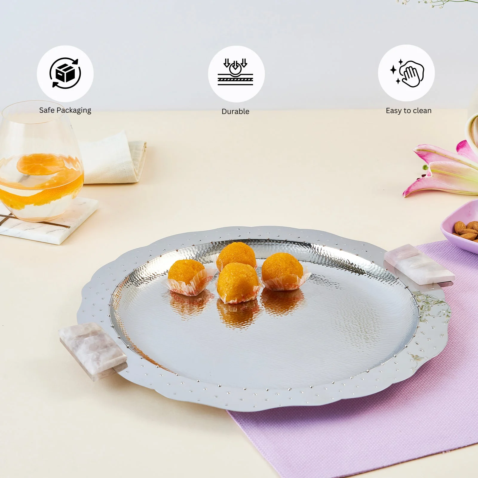 Polka Platter with Handle | Small - Image 3