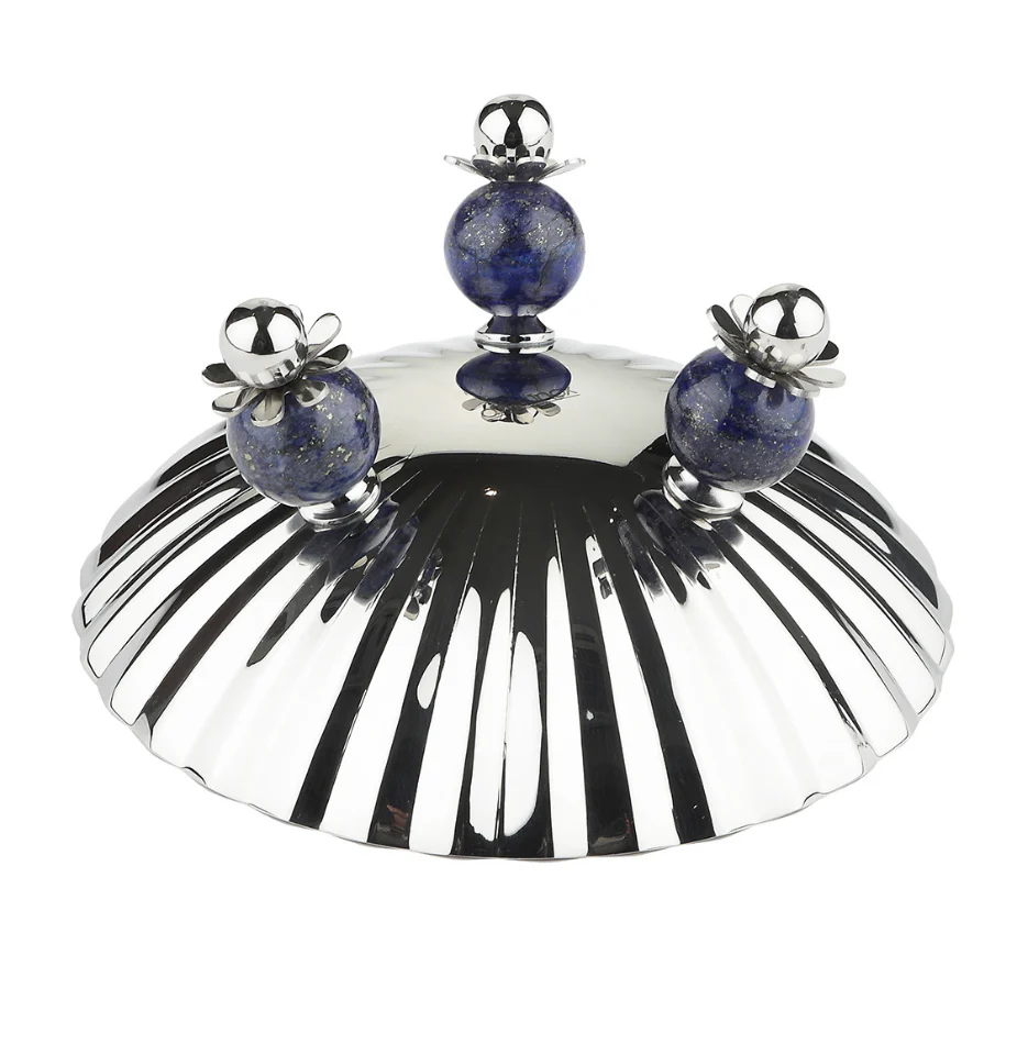 Poppy Nut Bowl with Lapiz Lazuli Stone - Image 8