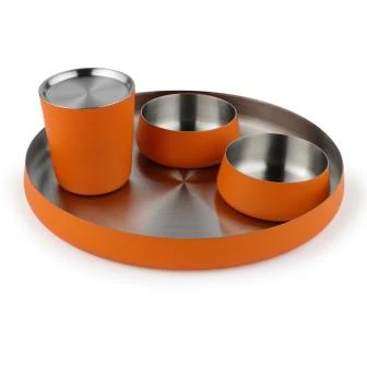 Primary Dinner Set | Orange Luxury Dinnerware Set for Kids - Image 2