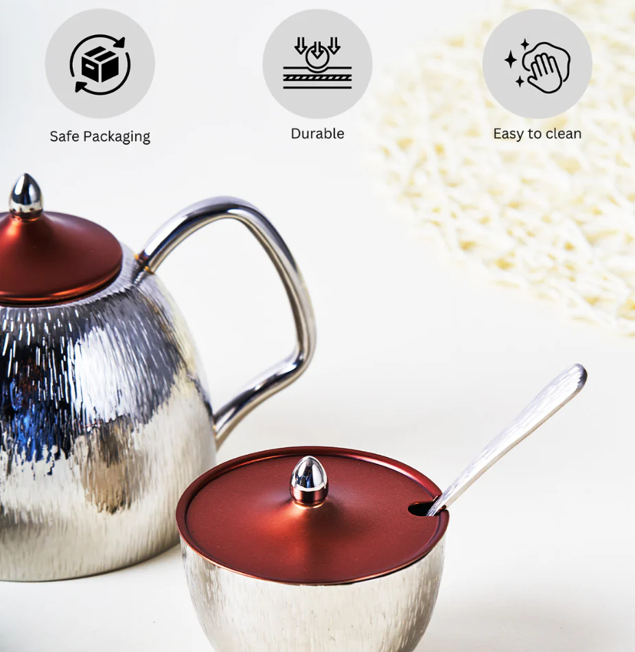 Renaissance Tea Set For Everyday | Rust - Image 3
