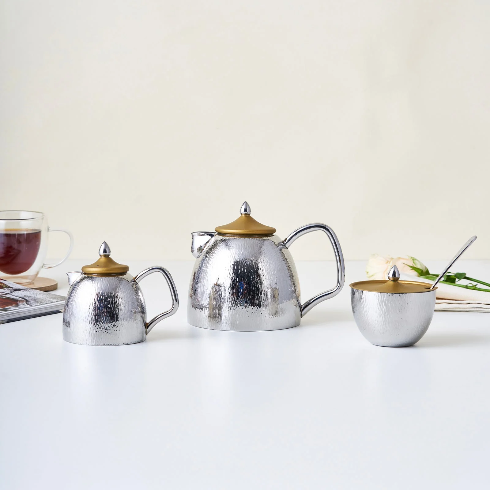 Rainessance Tea Set For Everyday | Gold - Image 4