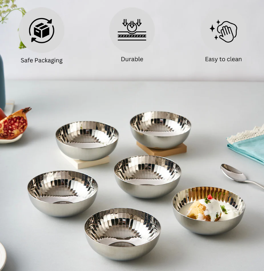 Rhythm Garden Dahi Bhalla Katori | Set of 6 - Image 7