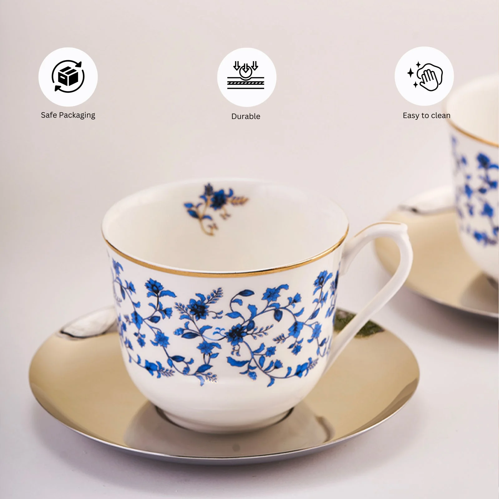 Royal Lapiz Cup and Saucer |  Set of 2 - Image 5